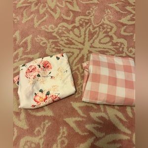 Two nursing/car seat covers